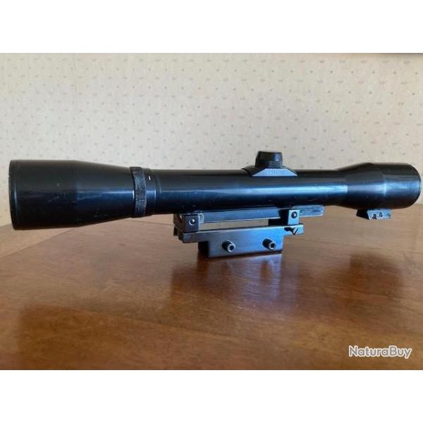 Lunette  Allemande  4 x 36 / 81 avec montage acier , d�rivable pour rail de 11 mm