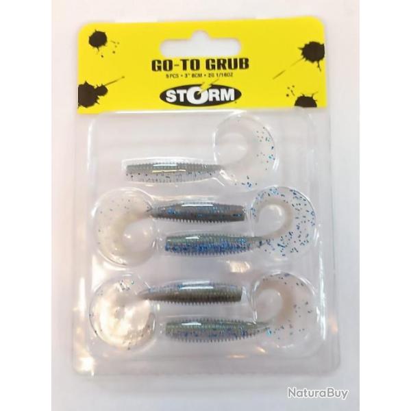 !! STORM GO-TO  GRUB 3" 8 CM ELERCTRIC SMELT !!