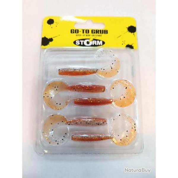 !! STORM GO-TO  GRUB 3" 8 CM Frozen Straberry  !!