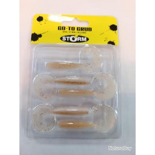!! STORM GO-TO  GRUB 3" 8 CM GLOWING RUFFE !!