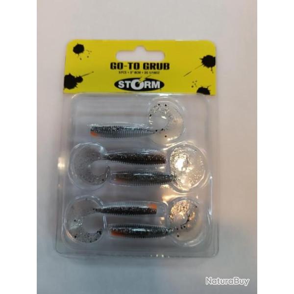 !! STORM GO-TO  GRUB 3" 8 CM PREDATOR  PREY !!