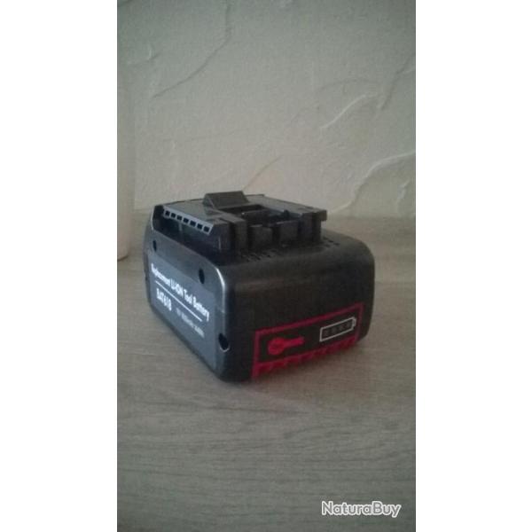 Batterie lithium-ion 18V, 6,0 ah, adaptable pour Bosch professional 18V NEUF