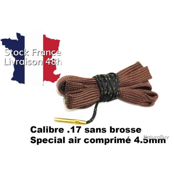 Cordon de nettoyage Boresnake calibre 4.5mm sp�cial air comprim� - Envoi rapide depuis la France