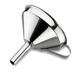 ENTONNOIR INOX A FILTRE MOBILE 14 cm