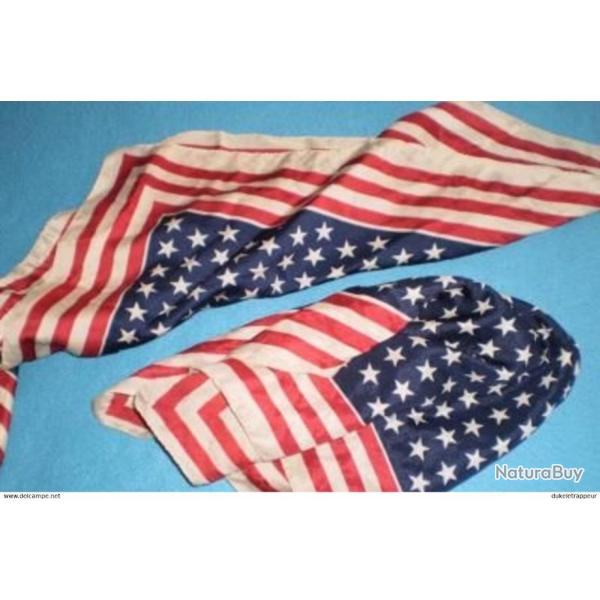 Deux bandanas satin "Stars & Stripes" ! Country, Line dance,Cowboy & Cowgirl ,