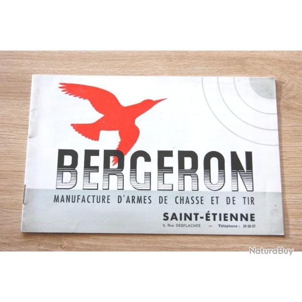 catalogue fusil BERGERON revue brochure - VENDU PAR JEPERCUTE (d7c209)