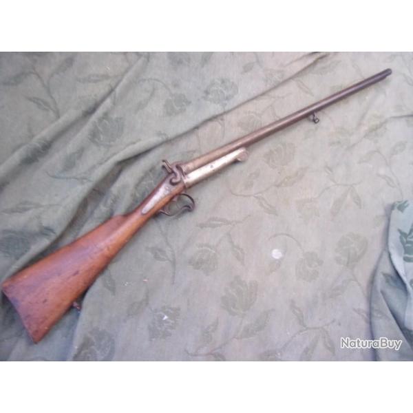 fusil de chasse juxtapos� en calibre 16 cartouches � broche