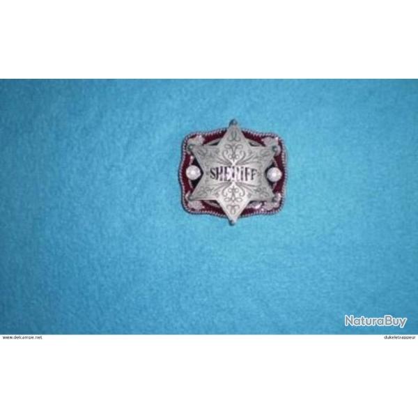 Boucle de ceinture "Badge Sheriff" !