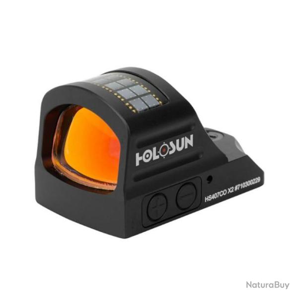 Viseur Point Rouge Viseur Reflex MiniCercle avec Point Viseur Reflex Holosun HS407C-X2 2MOA