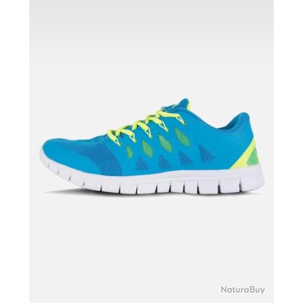 Chaussure sportive  TURQUOISE.Semelle EVA couleur blanche