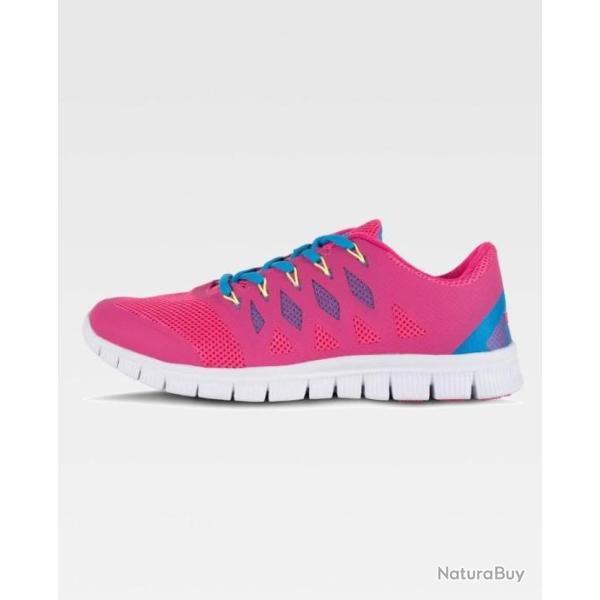 Chaussure sportive  FUSHIA.Semelle EVA couleur blanche
