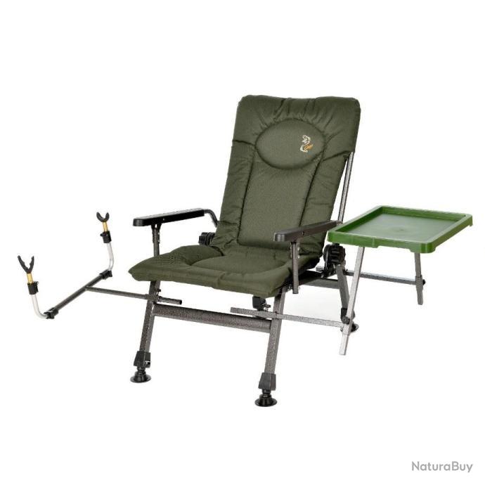 BMOT Chaise longue carpe Chaise pliante pêche Fauteuil inclinable