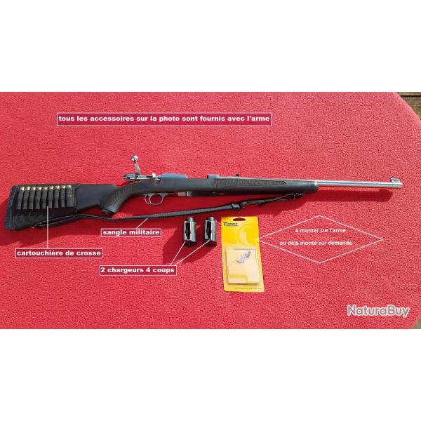 superbe ruger 77/44 magnum inox