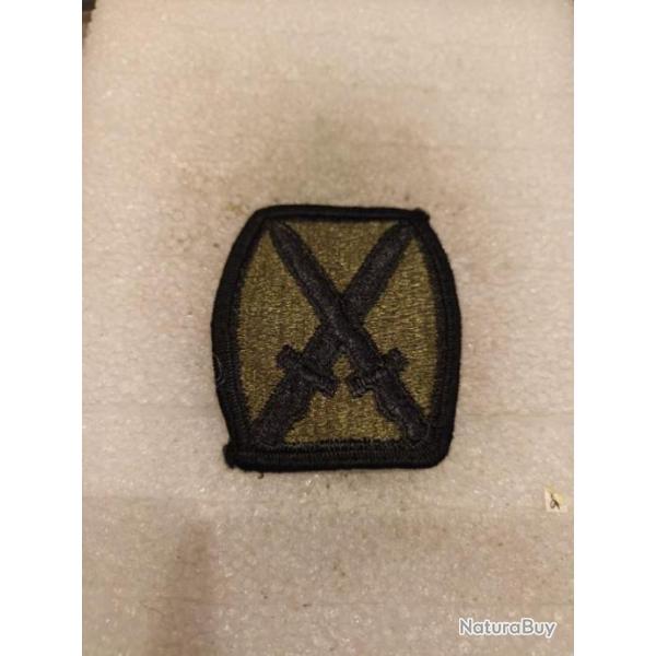 Patch arme us 10th INFANTRY DIVISION kaki ORIGINAL 1