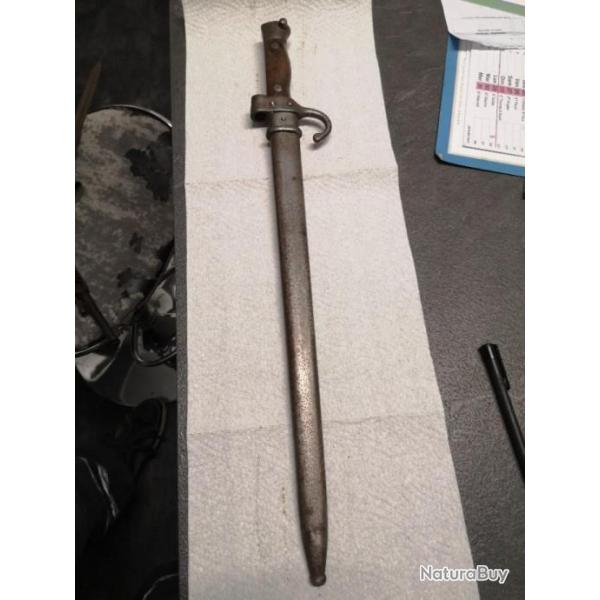 Ba�onnette Mousqueton Mod�le 1892 Et model 1916 avec fourreau Meme Num�ro