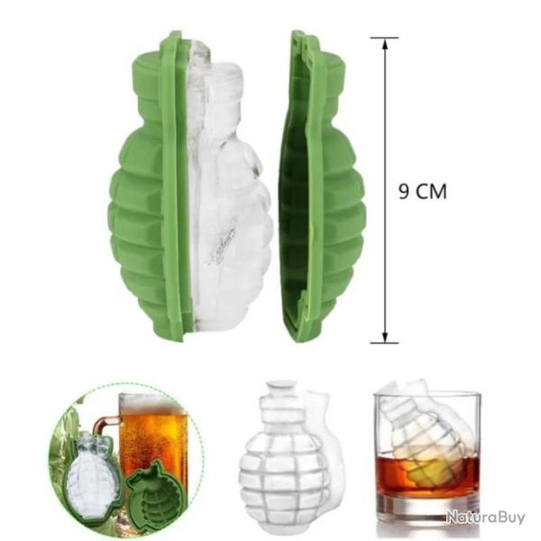 IDEE CADEAU - Moule � gla�on en silicon en forme de grenade