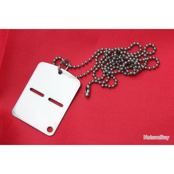 Plaque d'Identit� Arm�e de Terre Italienne+sa cha�ne