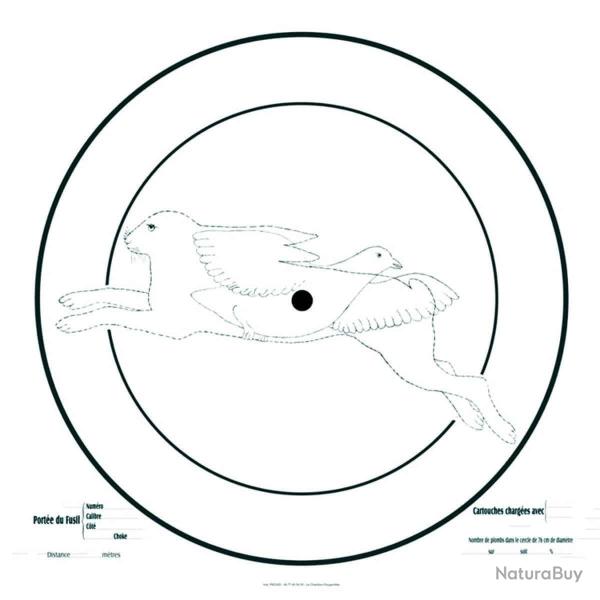 CIBLE D'ESSAI POUR FUSIL 90X90