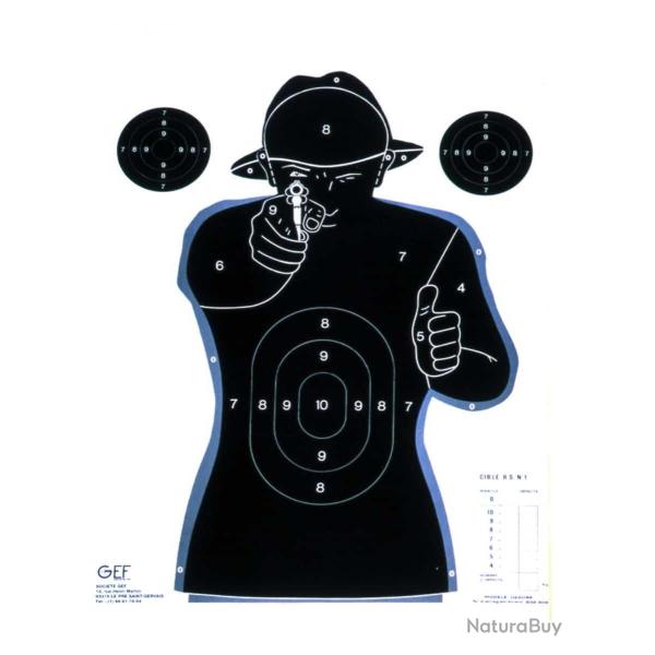 CIBLE HUMAINE EN PAPIER