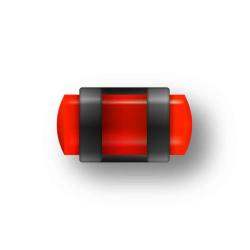 GUIDON FLUO ROUGE AJOURE M2.6 D4 L9