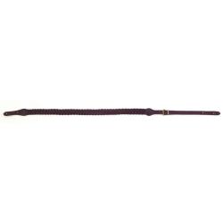BRETELLE CUIR TRESSE MARRON