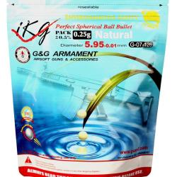 BILLES BIO 0.25G BLANCHES EN SACHET DE 1KG