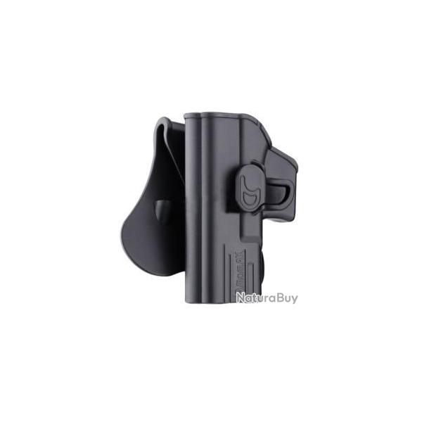 HOLSTER RIGIDE AMOMAX G2 GAUCHER GLOCK NOIR
