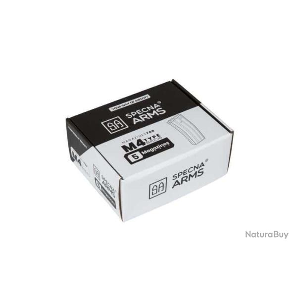 BOITE DE 5 CHARGEURS AEG 120 CPS M4 TAN