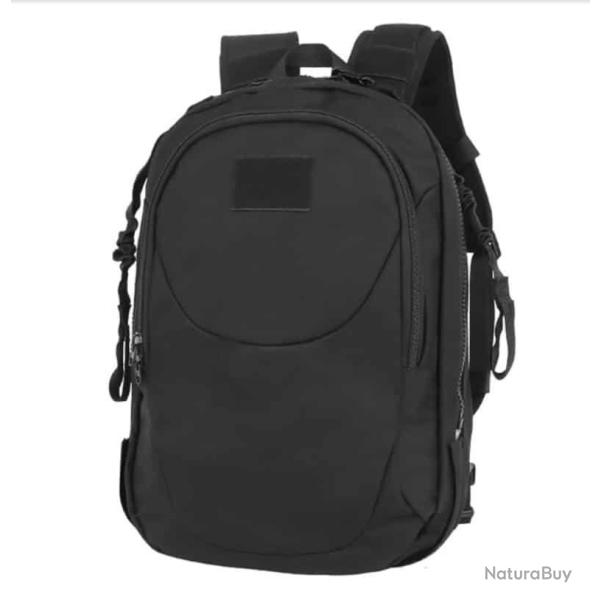 SAC A DOS TRANSFORMABLE EN GILET NOIR