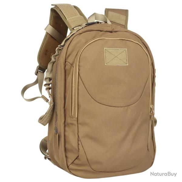 SAC A DOS TRANSFORMABLE EN GILET TAN