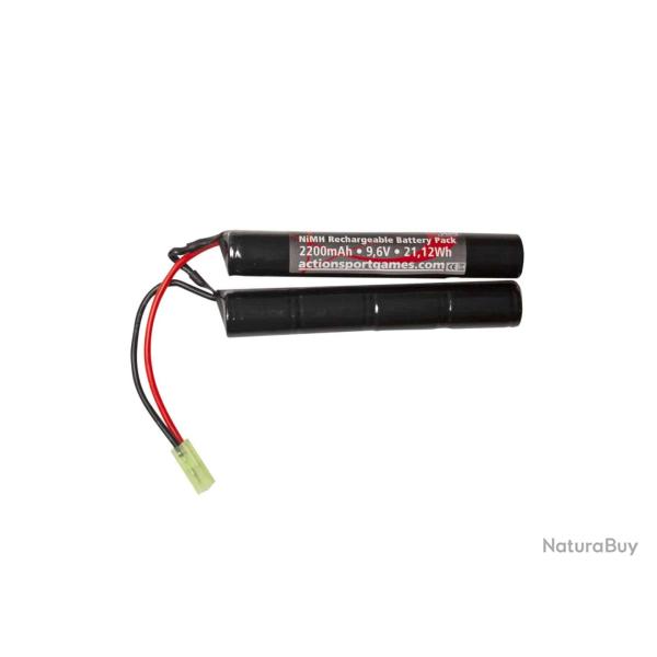 BATTERIE NIMH 9.6V 2200 MAH 2 STICKS