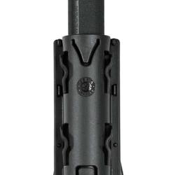 Porte matraque t&eacute;lescopique noir orientable-Pour b&acirc;ton de 24 / 26''