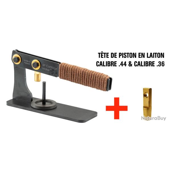 Presse rechargement BP MAKER pour revolver poudre noire calibre .44 + calibre .36-T�te de piston Cal