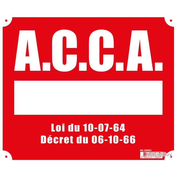Panneau ''A.C.C.A.'' 30 x 25 cm akylux