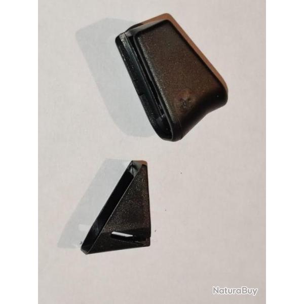 Extension et insert talon de chargeur de pistolet Glock 9mm, 40 et 357