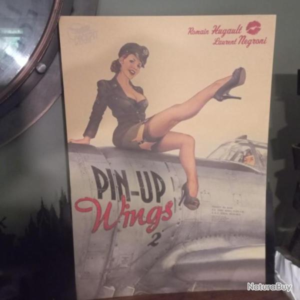 superbe grande affiche " PIN UP "  propagande US
