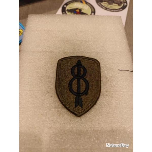 Patch arm�e us 8th INFANTRY DIVISION kaki ORIGINAL