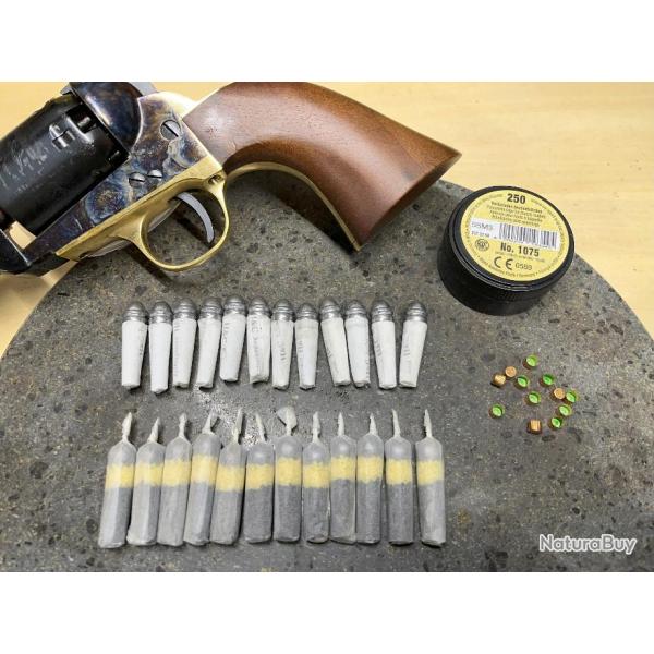 Cartouches papier calibre 36 pour poudre noire