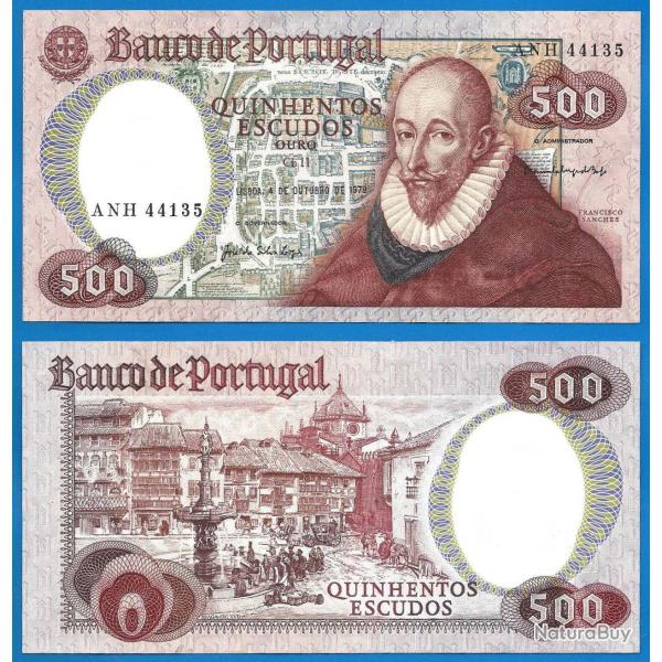 Portugal 500 Escudos 1979 Billet Sanches Europe Escudo Europe