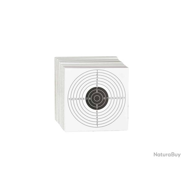 CIBLE 14X14 MARQUAGE NOIR AVEC SCORE X100