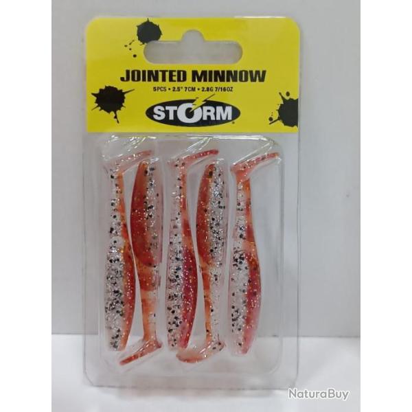 !! STORM JOINTED MINNOW "FORZEN STRABERRY " 7 CM 2.8GRS !!