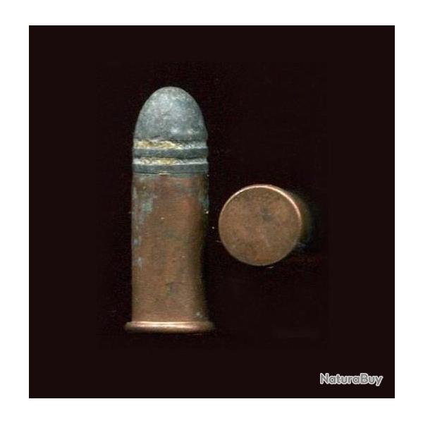 9 mm German rimfire alias  .350 Sharps - Percussion Annulaire - tui cuivre - balle plomb 2 gorges