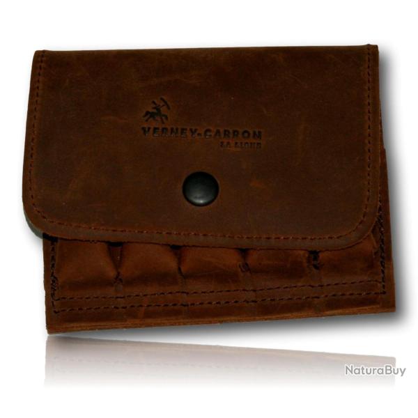 CARTOUCHIERE CUIR CEINTURE VERNEY CARRON 5 CARTOUCHES