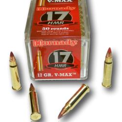 17HMR HORNADY V-MAX 17GR BTE 50 83170