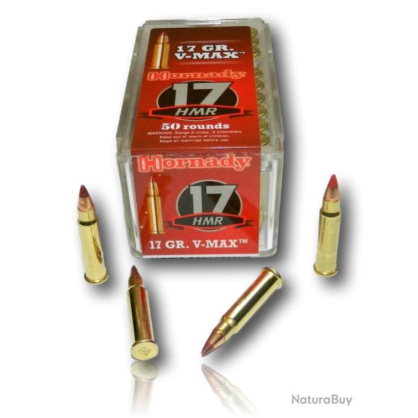 17HMR HORNADY V-MAX 17GR BTE 50 83170
