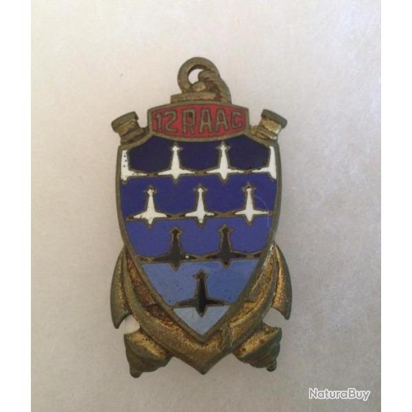 FRANCE TDM - Insigne 12� R.A.A.C. R�giment d'Artillerie Antia�rienne Coloniale