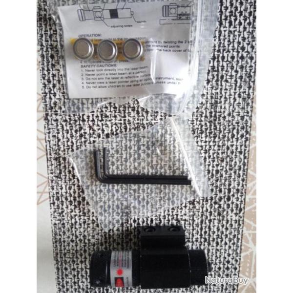 Point rouge laser infrarouge pour support de rail picatinny(20 � 21 mm et 11 mm)