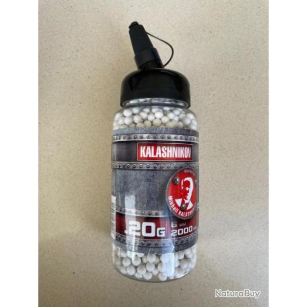 KALASHNIKOV - Bo�te de 2000 BBS billes - calibre 6mm - 0.20G