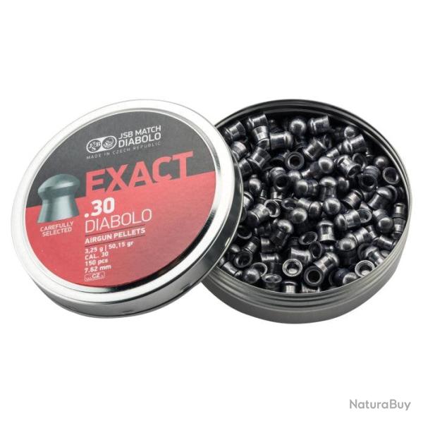 Plombs Exact T�te Ronde 7. 62 mm (Cal. 30) - Par 1