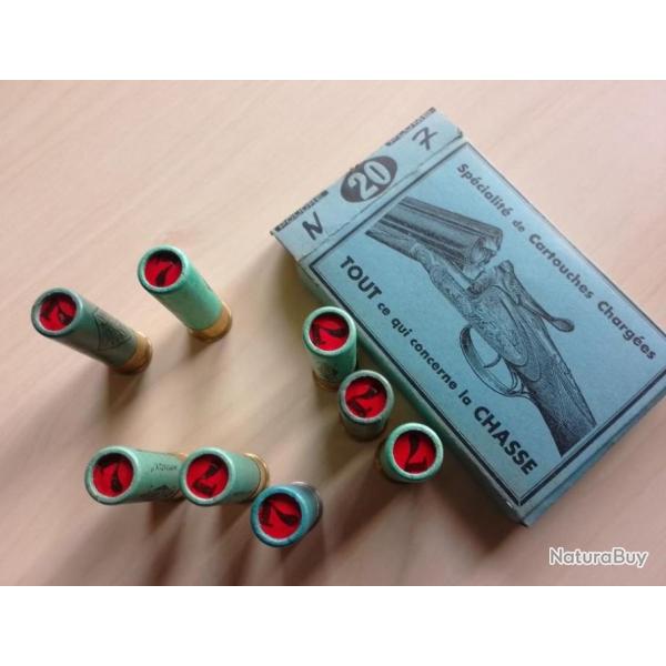 8 cartouches Pn en calibre 20.